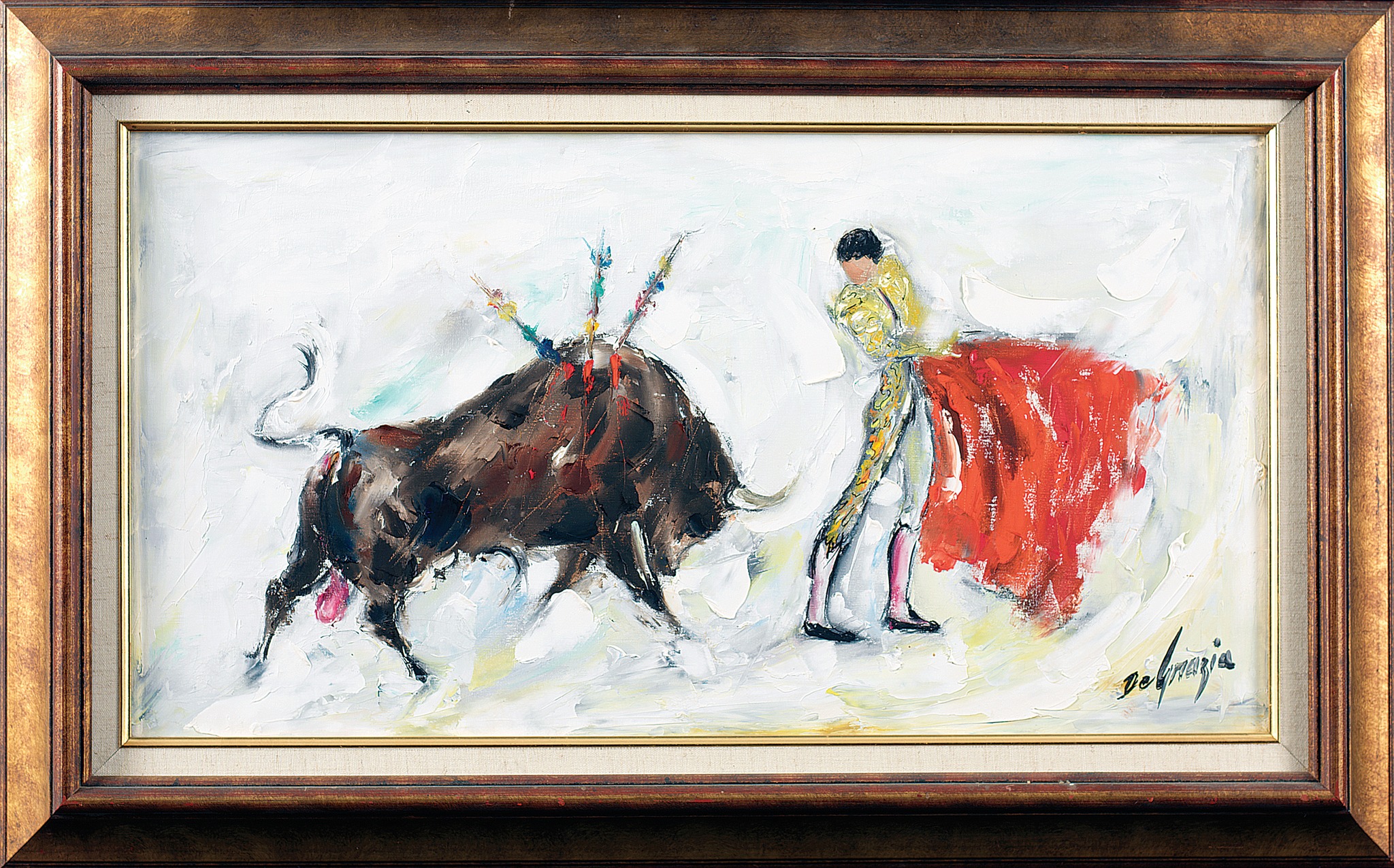 DeGrazia - 🐂 Pase de Muerte by Ted DeGrazia 🎨 This powerful piece ...