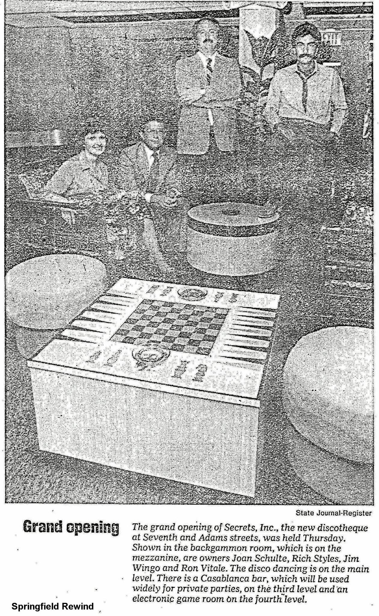 The Grand Opening of Secrets... - Springfield Rewind | Facebook