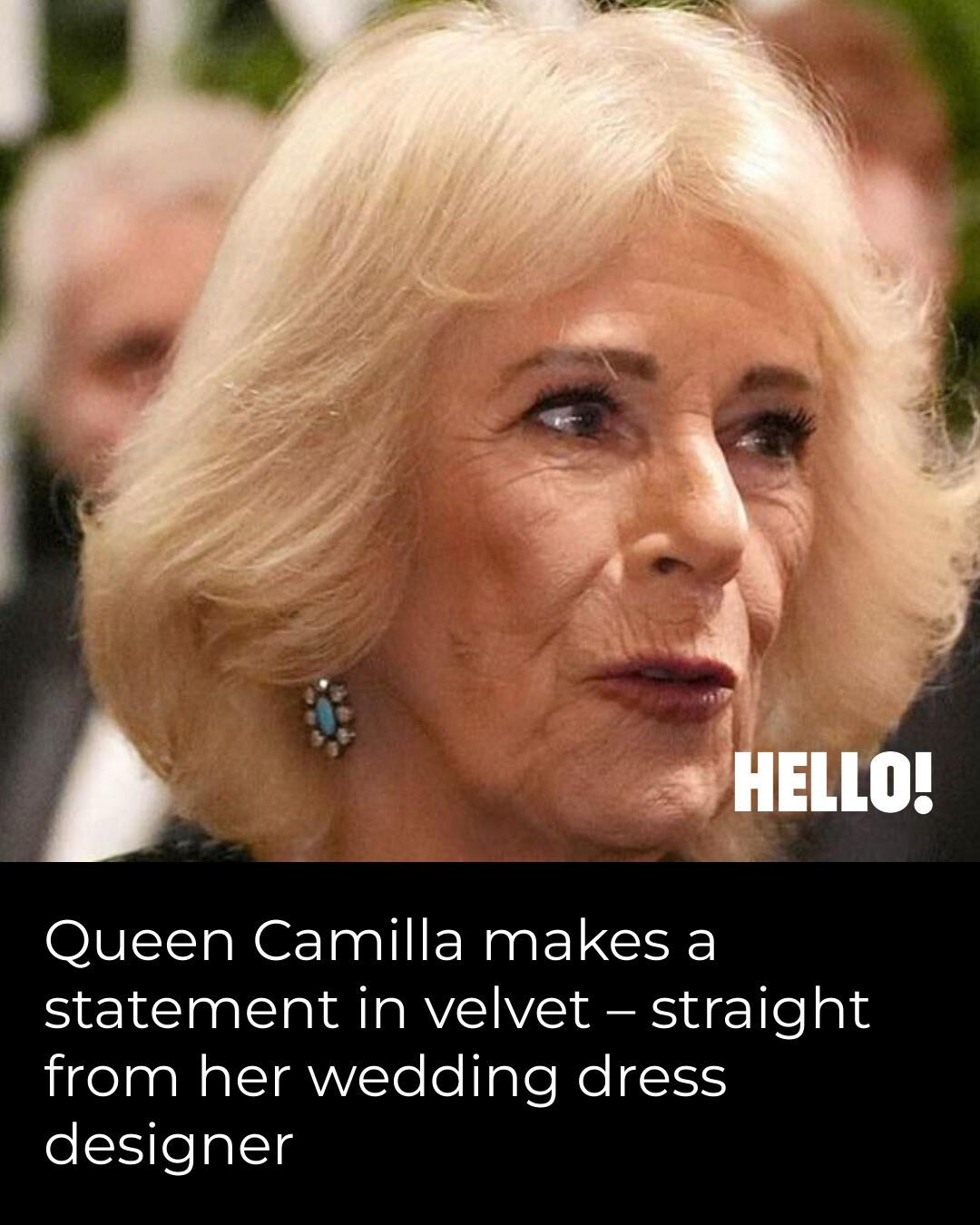 HELLO! - Queen Camilla stepped out in an embroidered... | Facebook