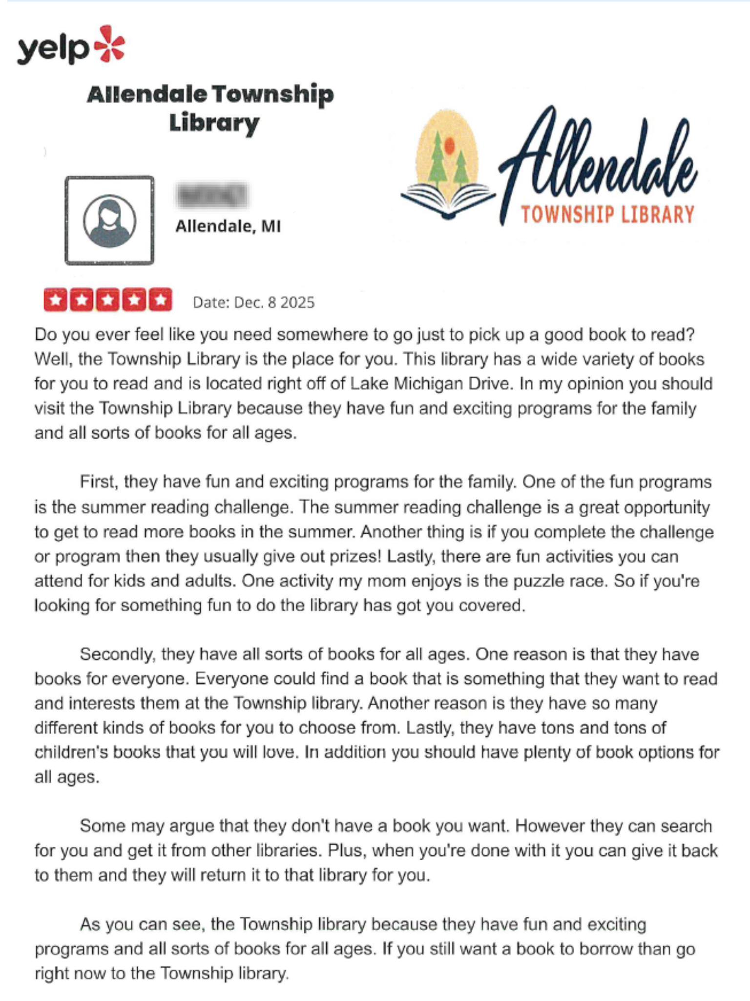 Allendale Township Library... - Allendale Township Library