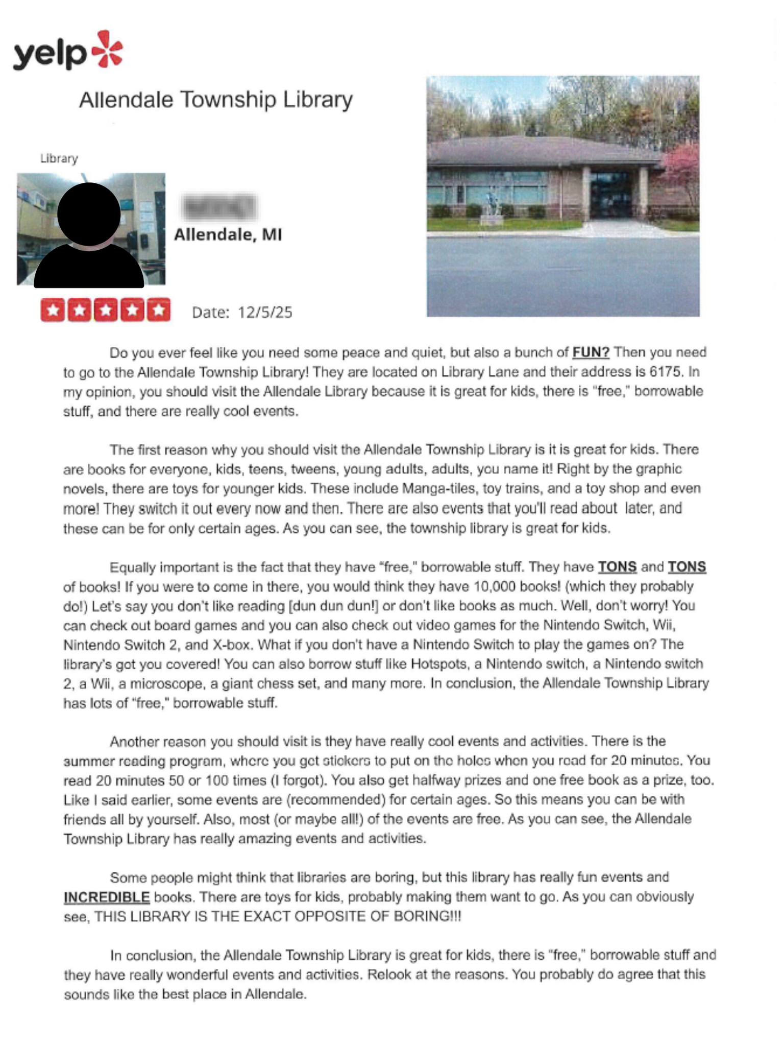 Allendale Township Library... - Allendale Township Library