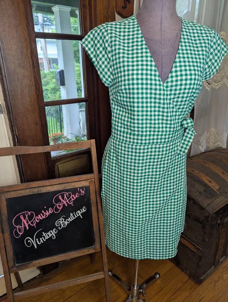 mousie green dress I am definitely in a gingham mood this week! PDP Sizing Tip:True To Size