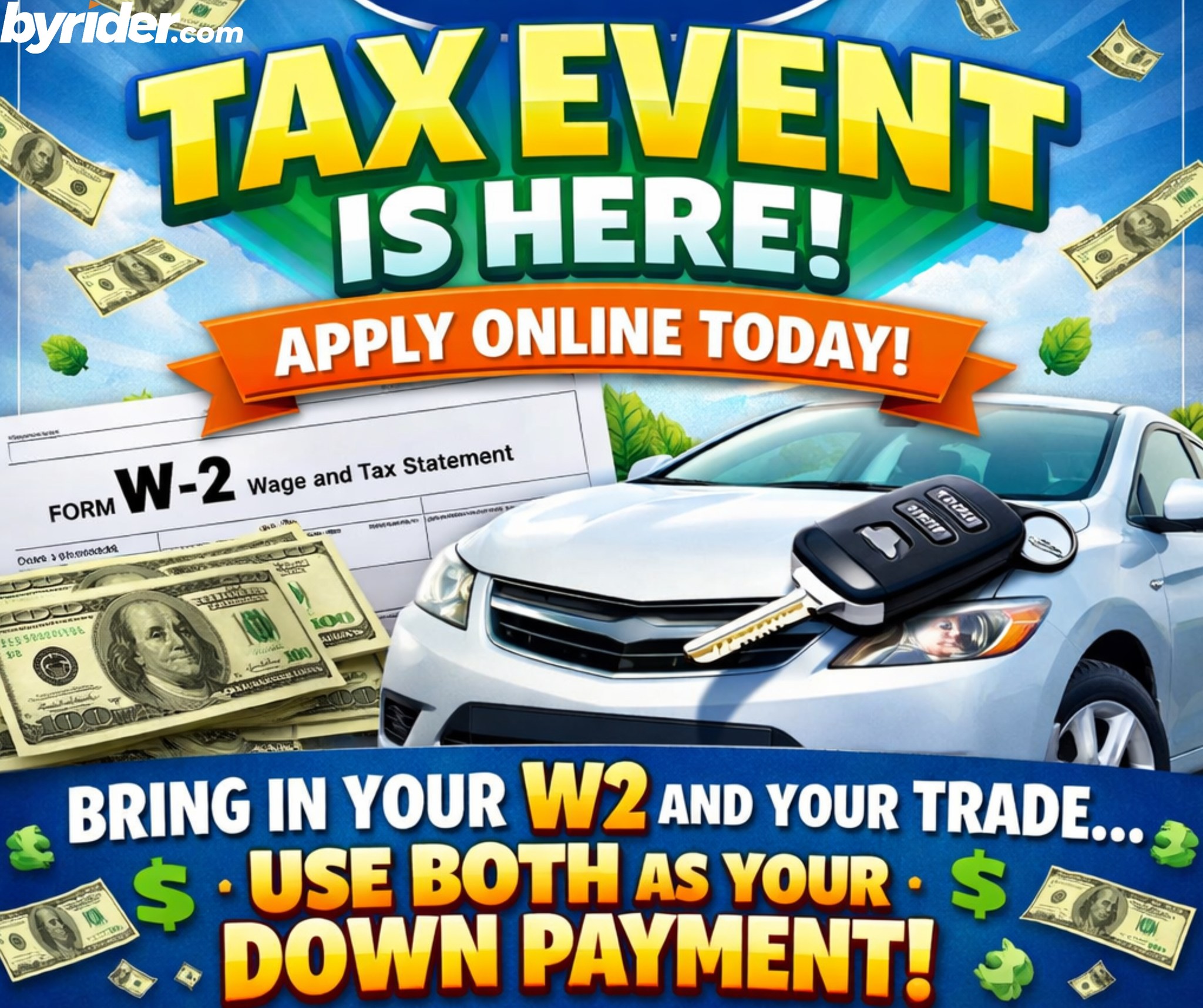 Byrider - 🚨 TAX TIME IS HERE at Byrider! 🚘 Turn your W-2 and your trade ...