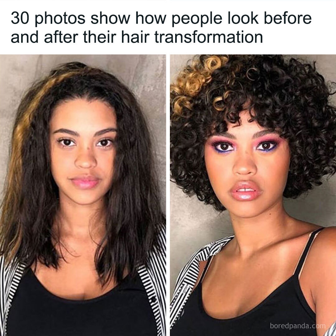 Creative - 30 photos show how people look before and after their hair ...