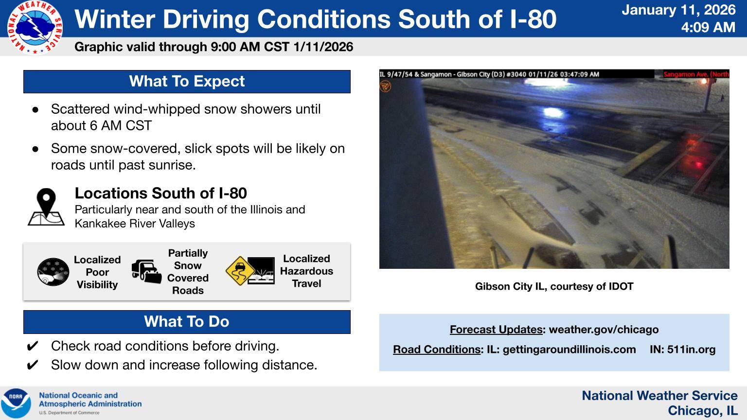 US - [4:16 AM CST Sunday 1/11/2026] If you plan to be driving this ...