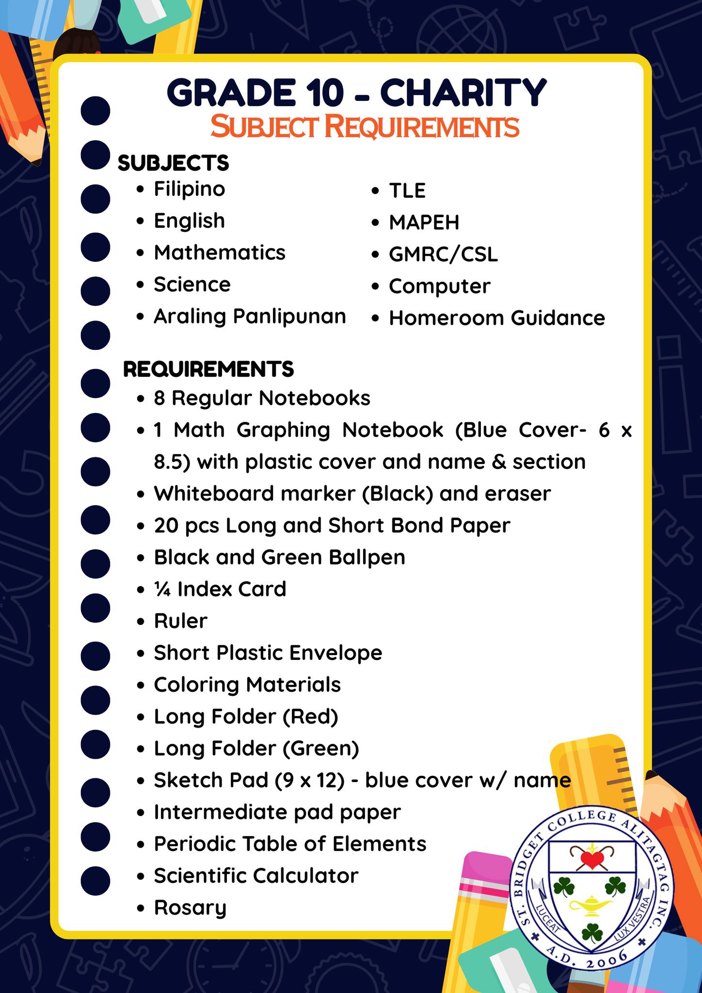 St. Bridget College... - St. Bridget College Alitagtag Inc.