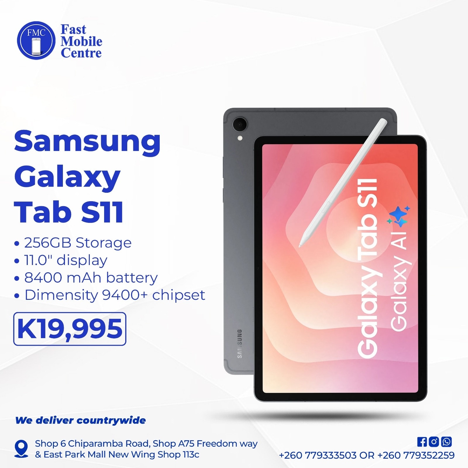 Samsung Galaxy Tab S11 256GB* - Perfect Blend for Work & Leisure
