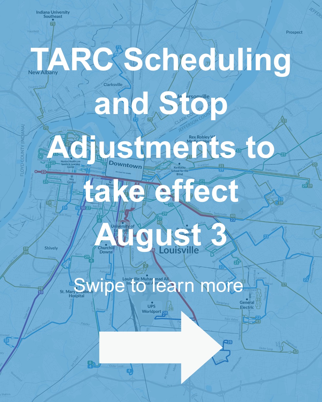 Effective August... - Transit Authority of River City (TARC) | Facebook