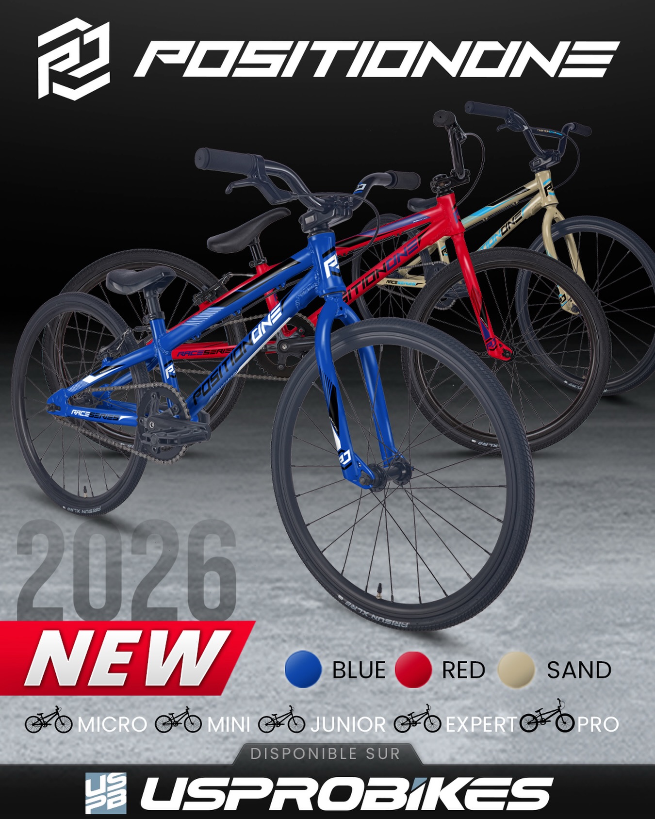 Usprobikes - Les nouveaux vélos complets POSITION ONE sont de retour en ...