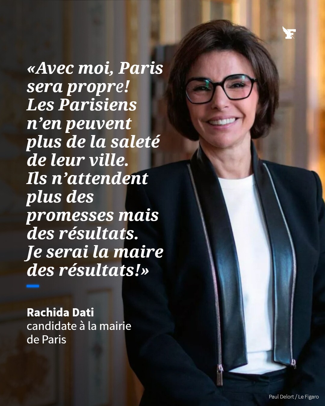 Le - Candidate à la mairie de Paris, Rachida Dati s'est mit en scène en ...
