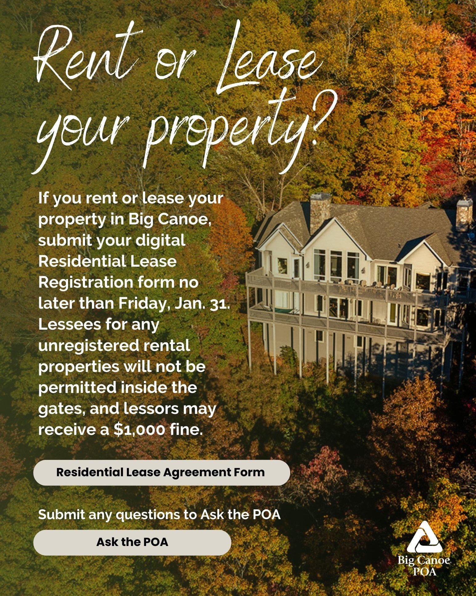 Registration:... - Big Canoe Events and Happenings | Facebook