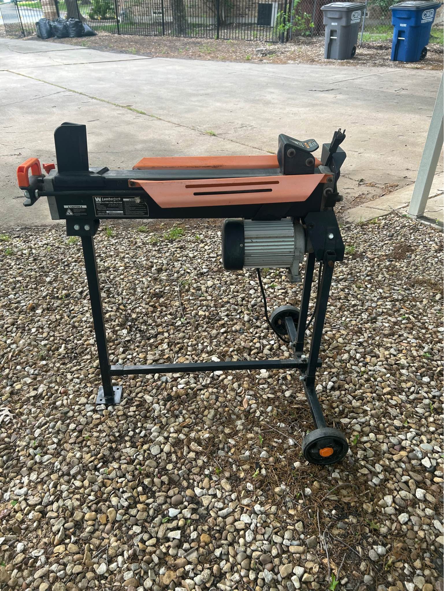 WEN 6.5 Ton Electric Log Splitter - Log Splitters - Sachse, Texas ...