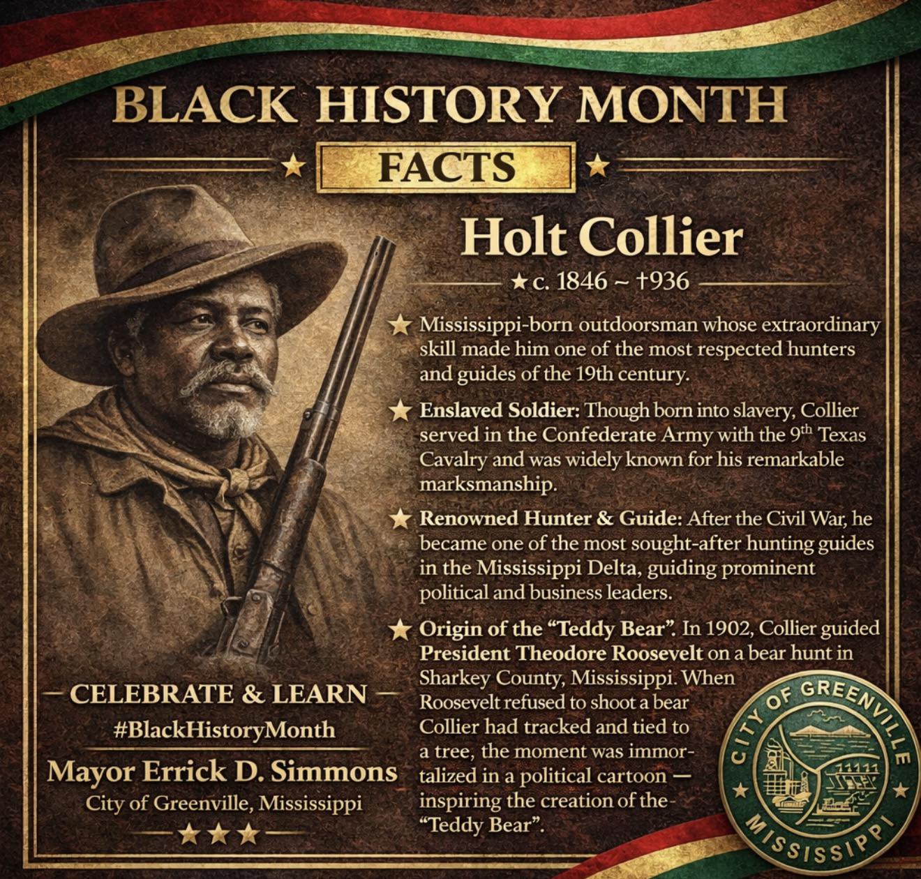 City - 📚 BLACK HISTORY MONTH – FACT SERIES 📚 The City of Greenville is ...