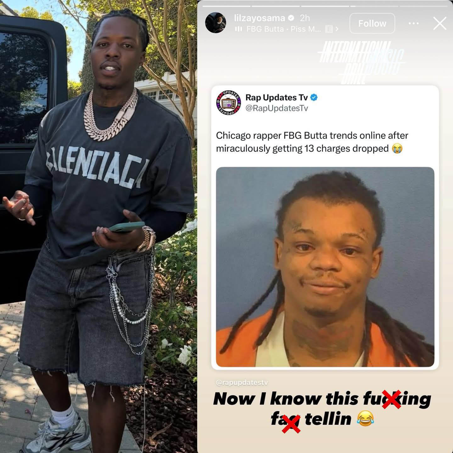 Otf - #LilZayOsama reacts to #FbgButta getting 13 of charges dropped 👀 ...