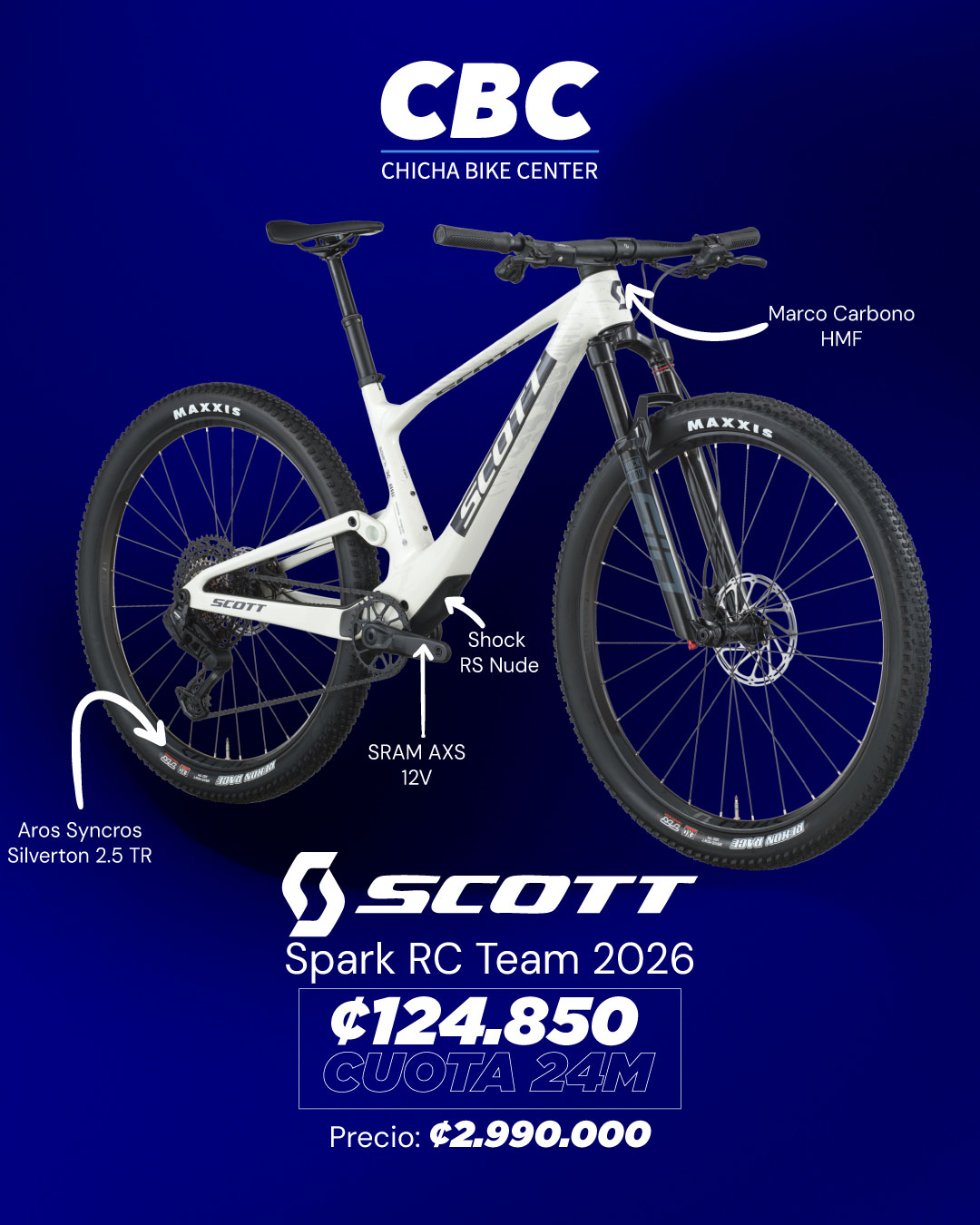 Chicha - 📸 SCOTT Spark RC Team 2026 🔥 XC de alto nivel, lista para ...