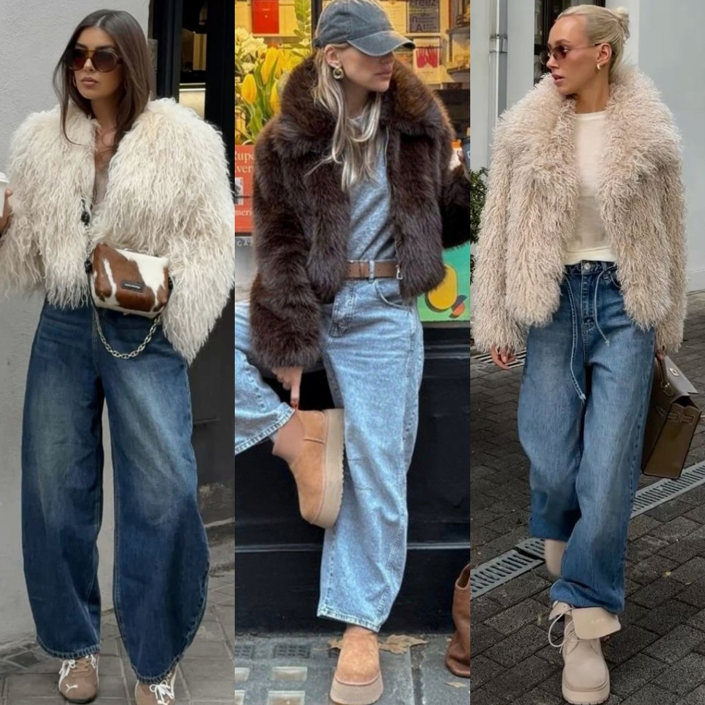 The Fashion Hub - Style notes: Faux fur short jackets worn... | Facebook