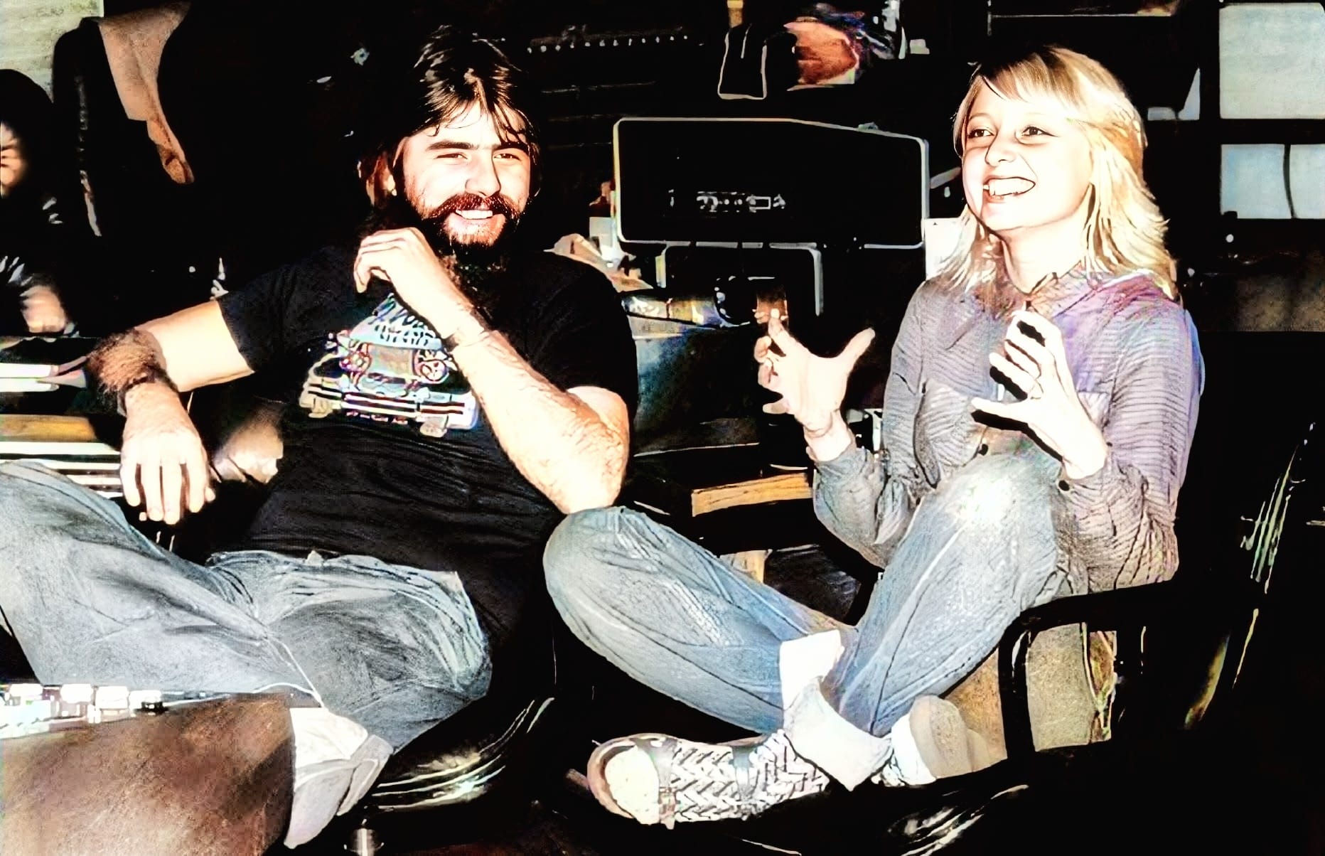 Michael McDonald, Patti Austin and David Pack during the recording