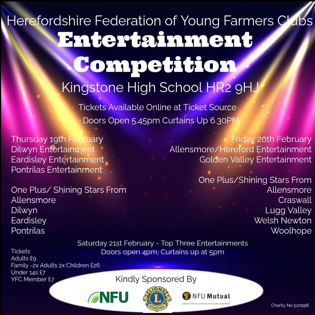 Herefordshire - ⭐️HFYFC Entertainments Competition 2026!⭐️ Join us at ...