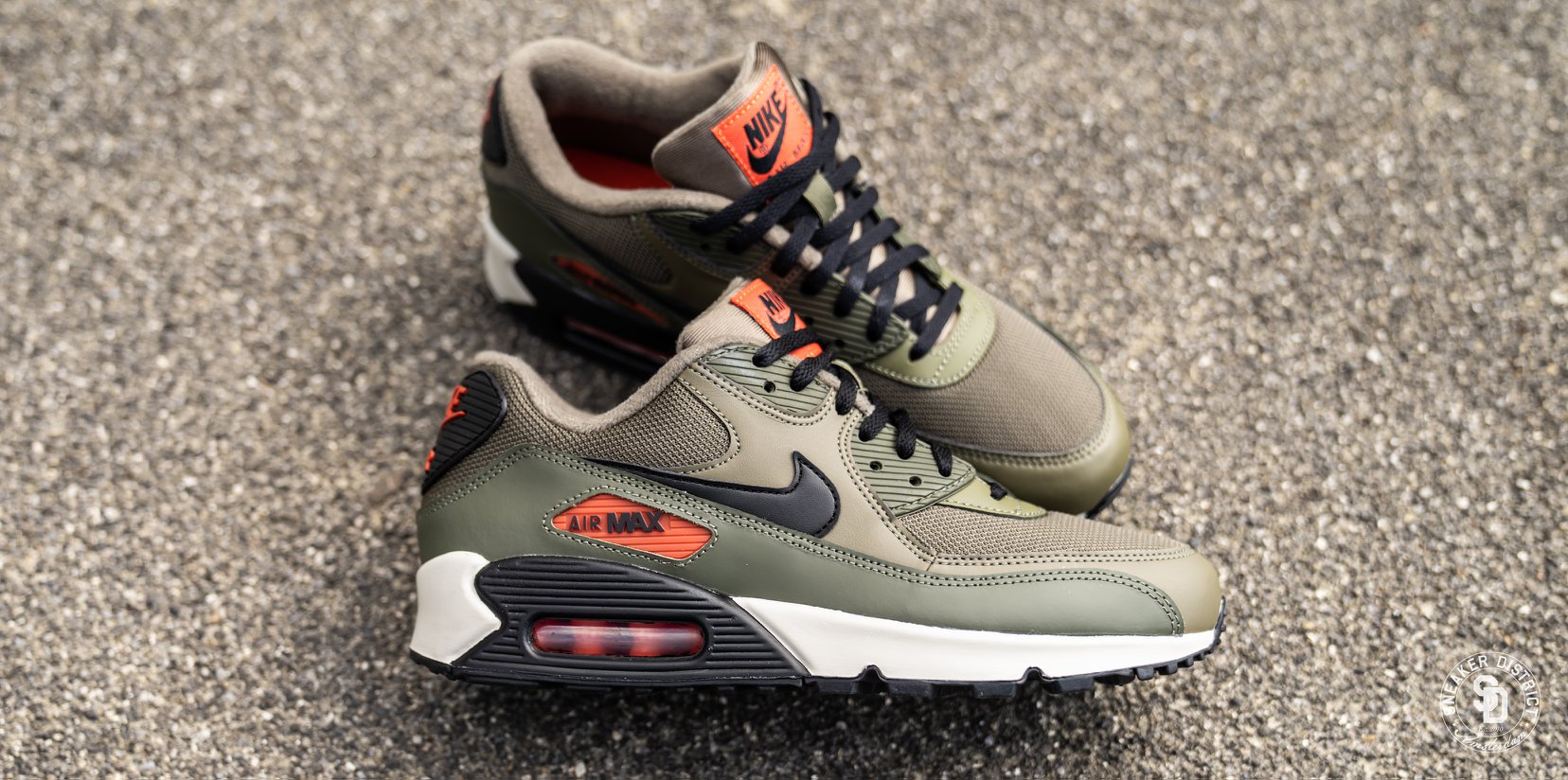 Nike Air Max 90 Essential Medium Olive. Shop now online at Sneaker