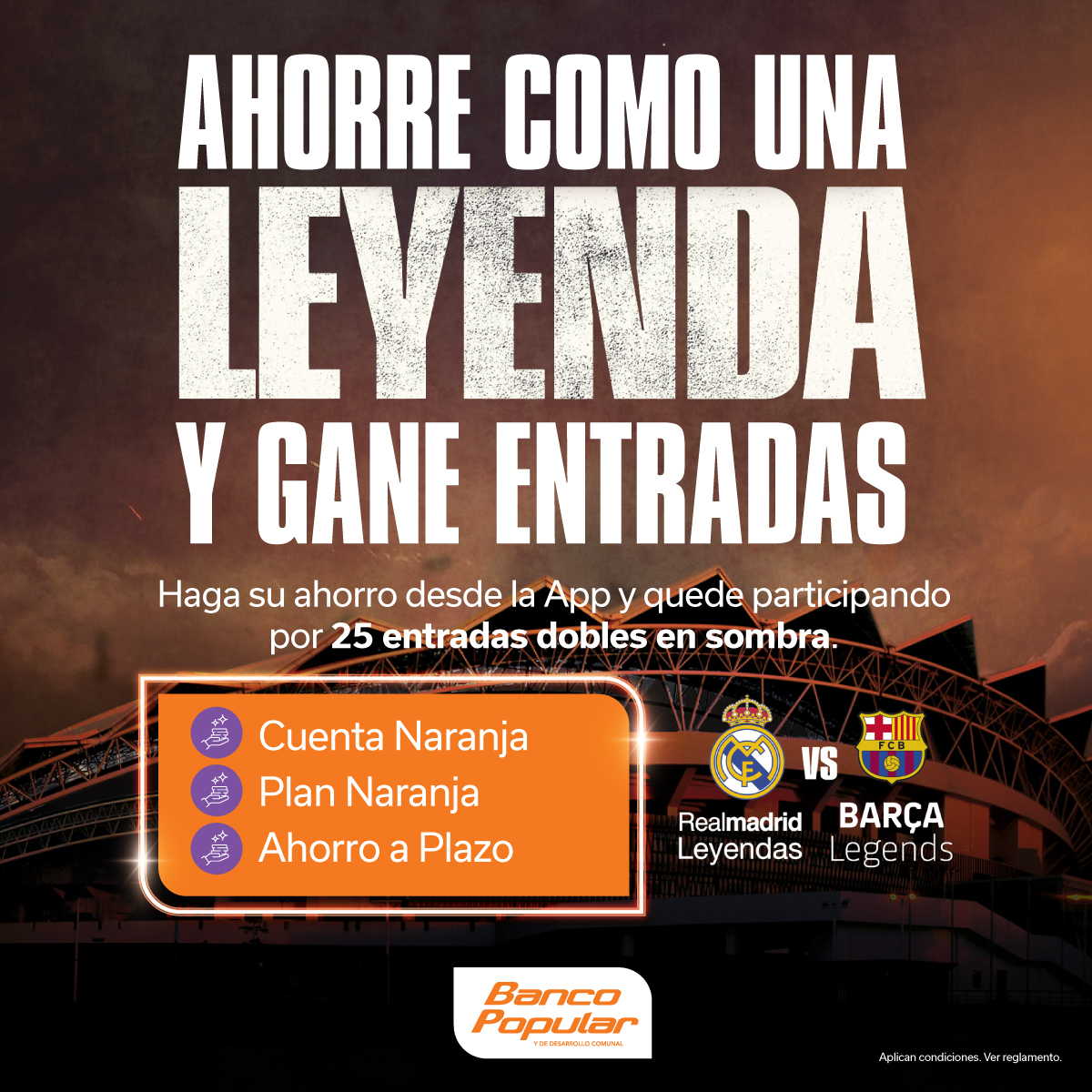 Banco - Ahorrar desde la App también puede llevarle al estadio ⚽🍊 Del ...