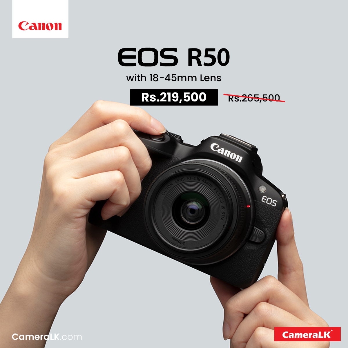 CameraLK - Canon EOS R50 Mirrorless Camera with 18-45mm Lens (Black) 😍 ...