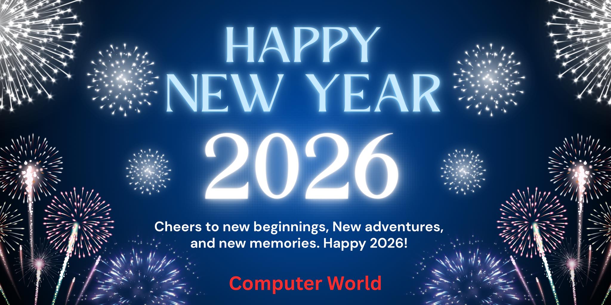 Computer - Cheers🥂 This year is a time for a fresh start. Let’s leave ...