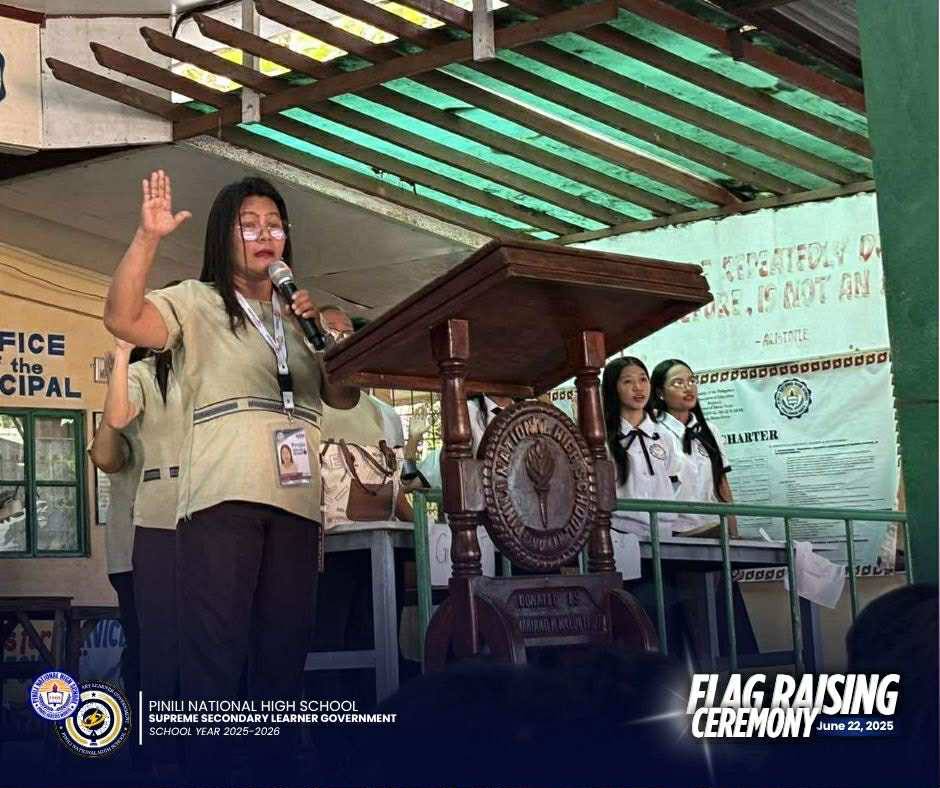 Pinili National High School - Supreme Secondary Learner Government | Pinili