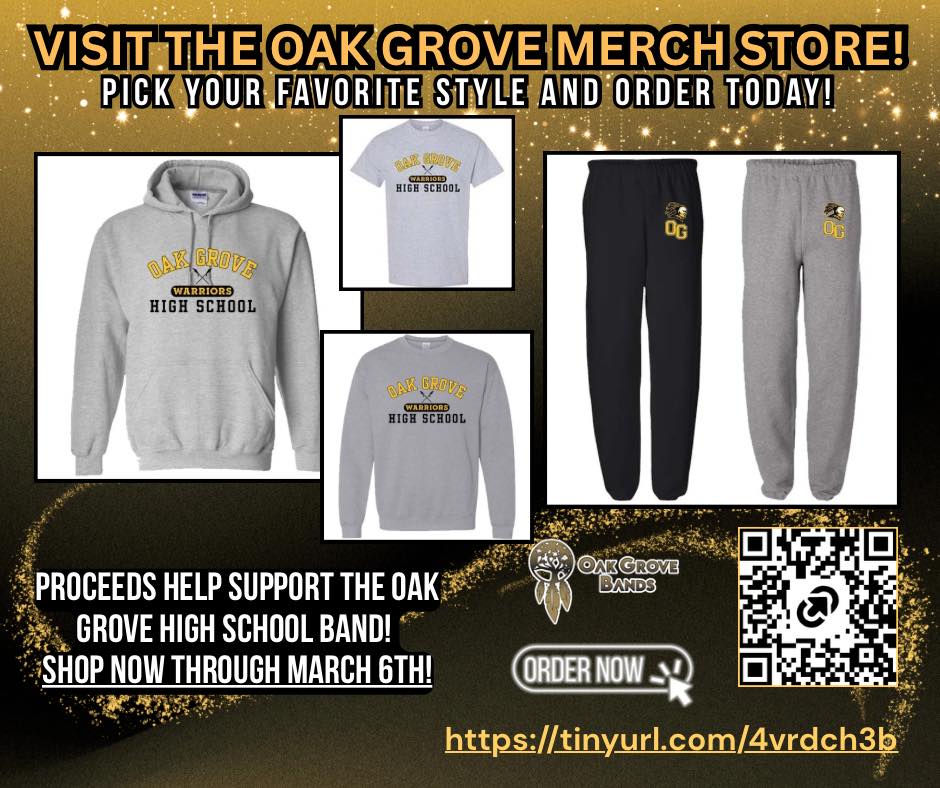 Oak - The Oak Grove Merch Store is officially OPEN — and it is 🔥🔥🔥 ...