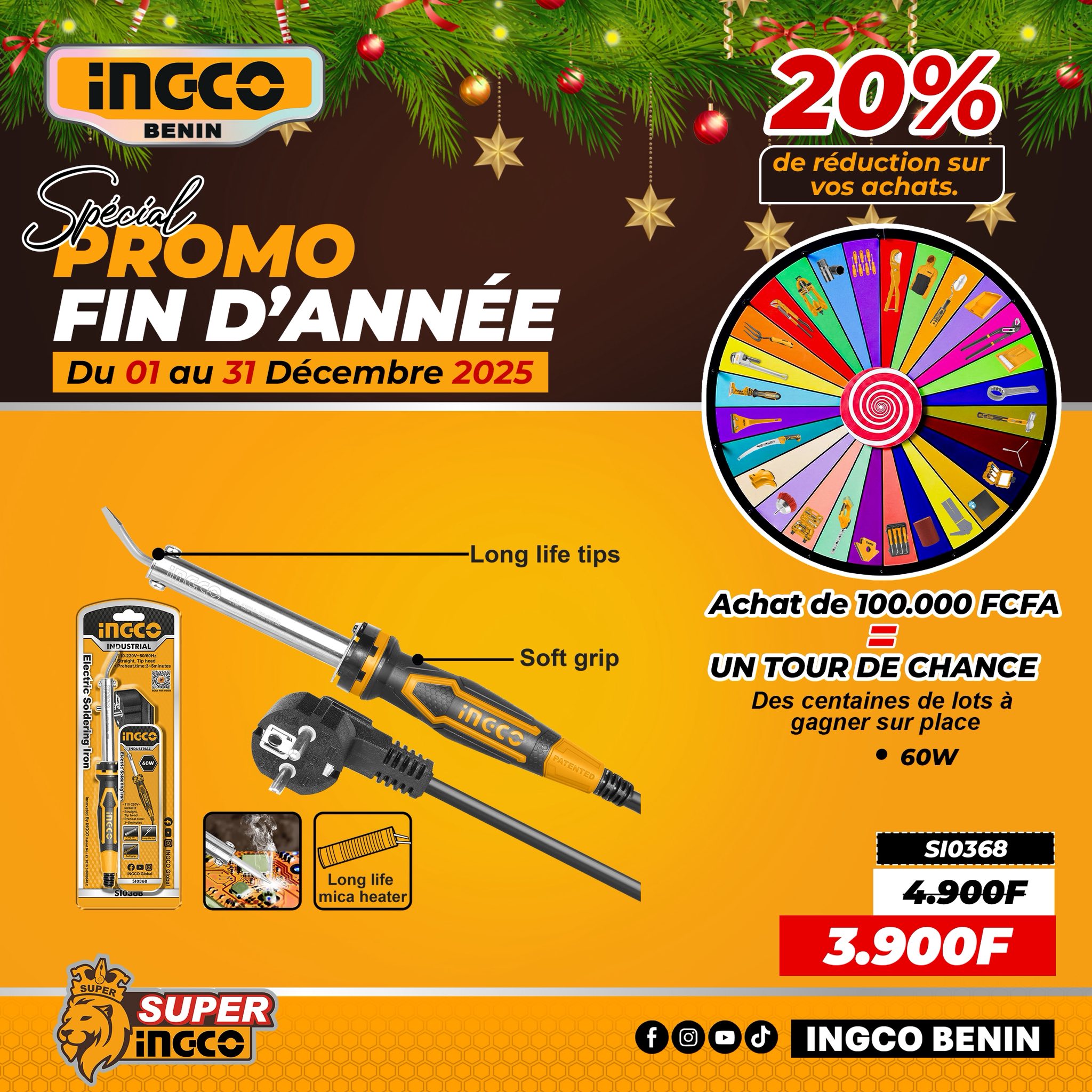 Fer à souder 60w PRSOUD060 Ribitech