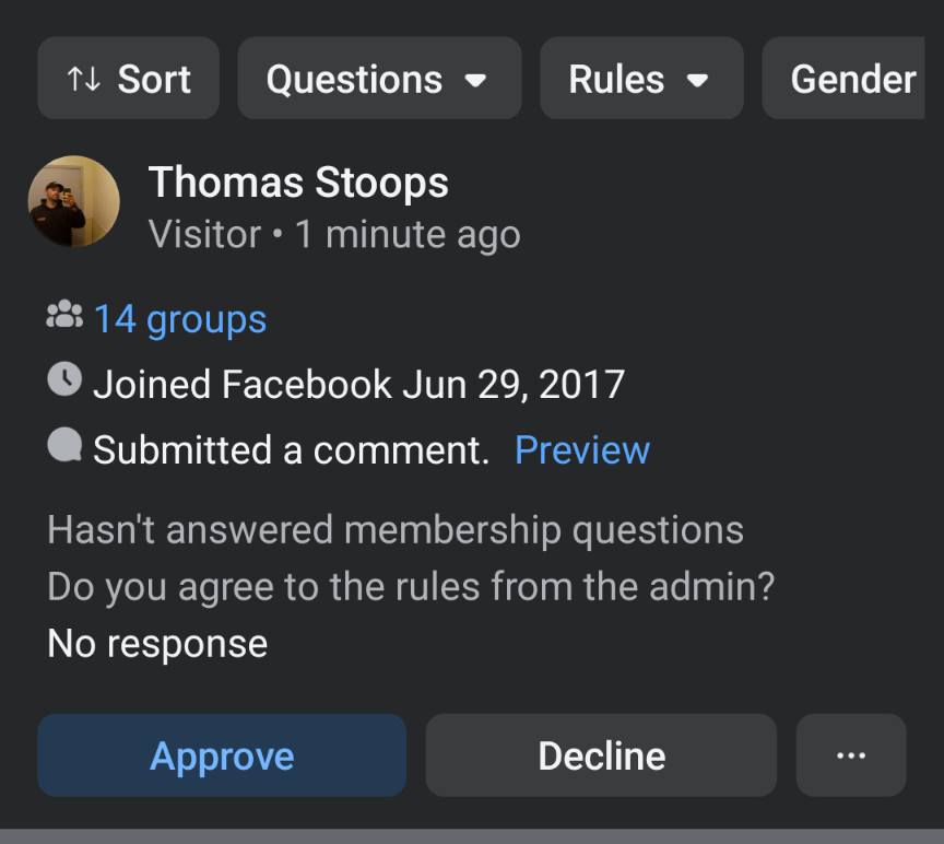 Stoops only lasted one minute | Facebook