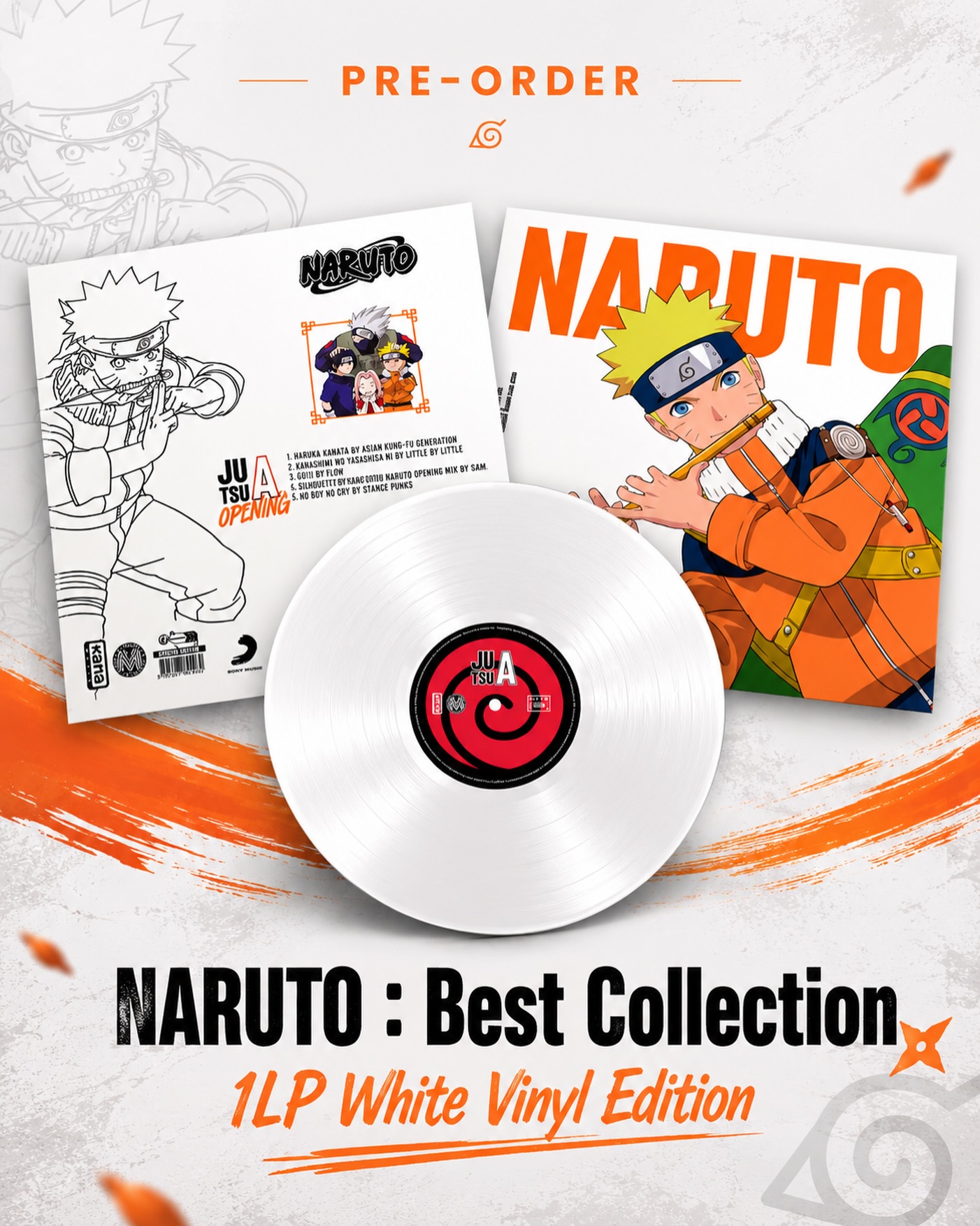 Naruto: Best Collection Limited White Vinyl Edition : 1000 Copies