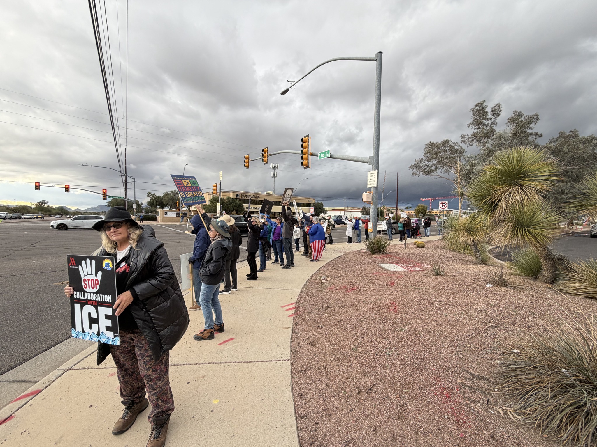 News - Roughly 100 people gathered on Tucson's northwest side to ...