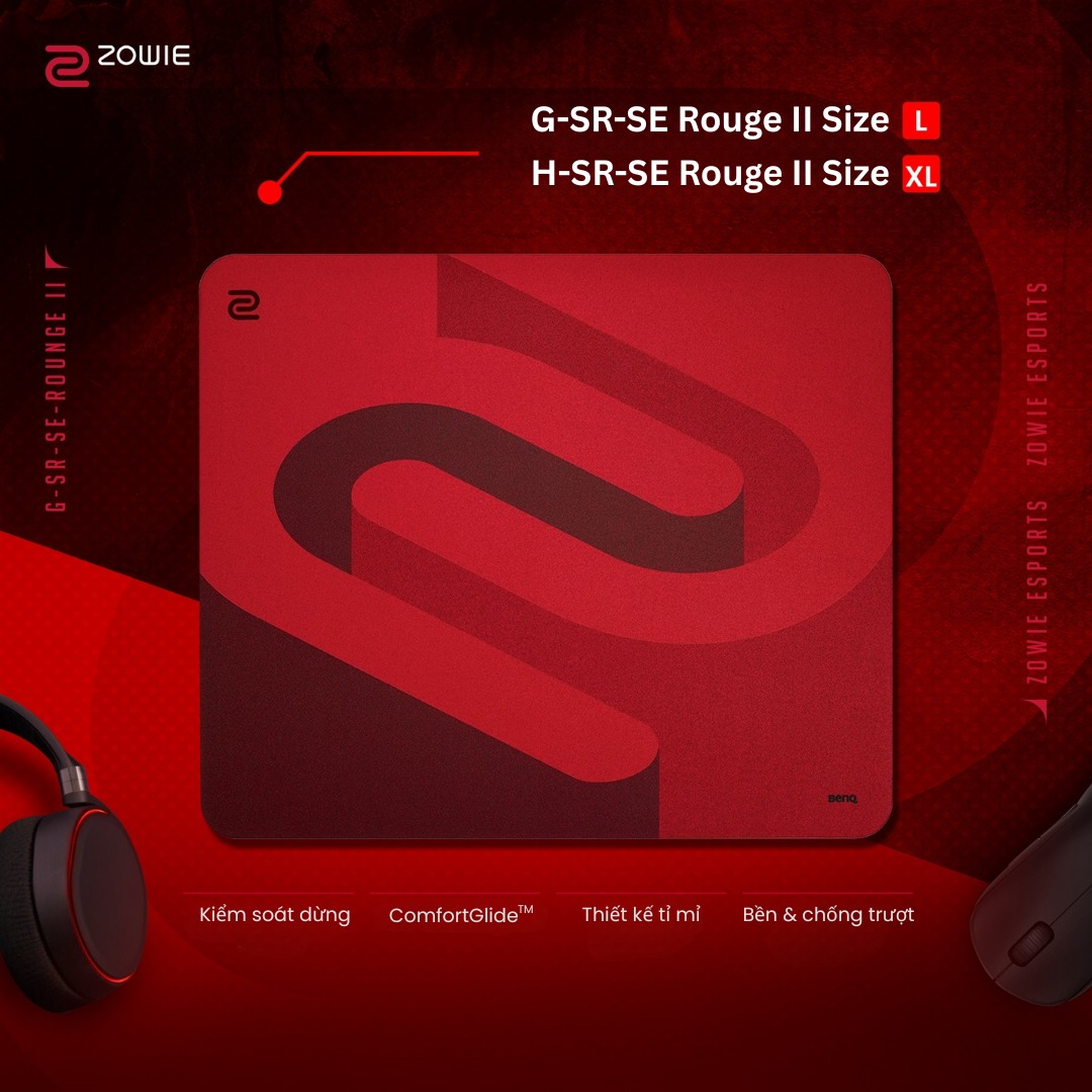 ZOWIE - 🔥 G/H-SR-SE ROUGE II – PHONG CÁCH NỔI BẬT, KIỂM SOÁT CHUẨN XÁC ...