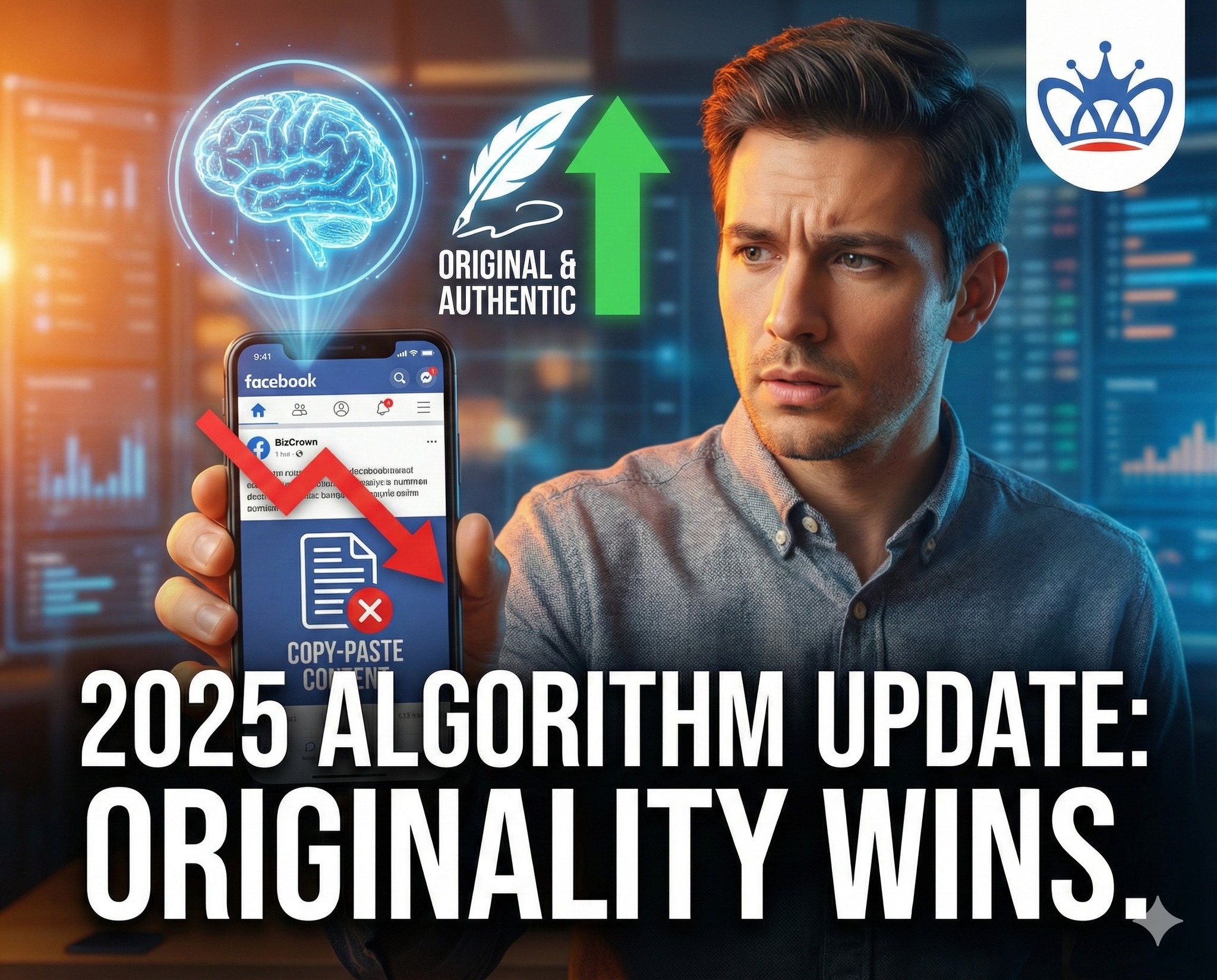 BizCrown - Heads up, content creators! Facebook's 2025 algorithm update ...
