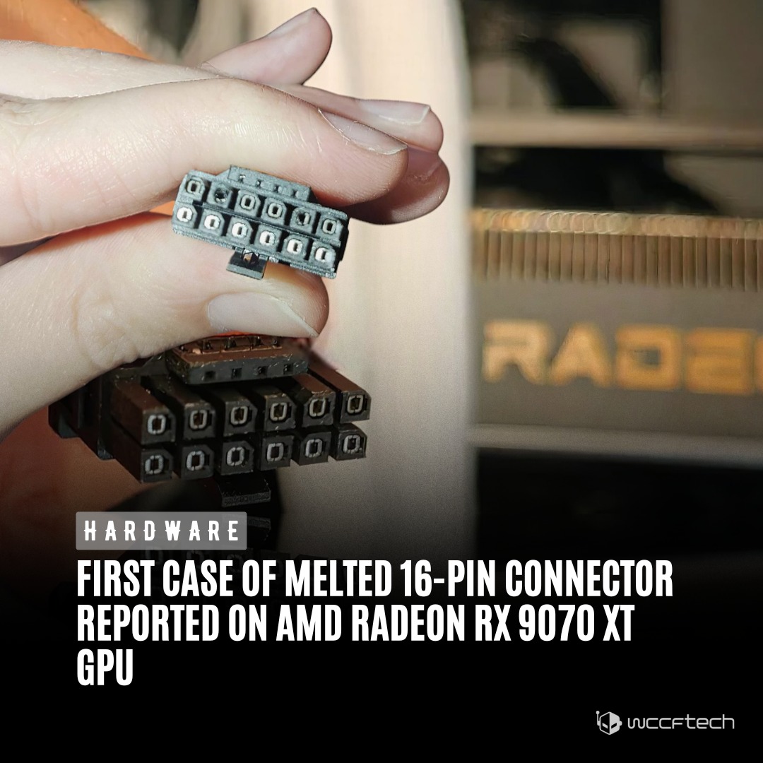 Wccftech - The first case of a 16-pin connector melting on... | Facebook