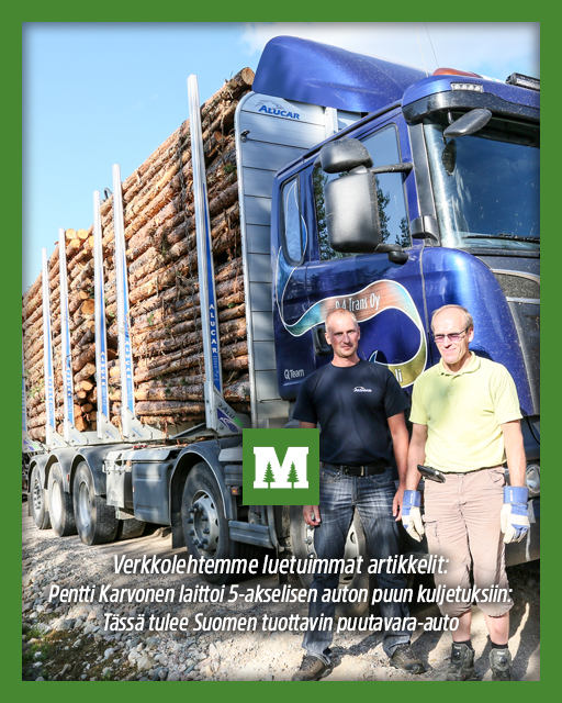 Metsätrans - Vuonna 2014 Pentti Karvonen mietti tarkasti järkevintä ...