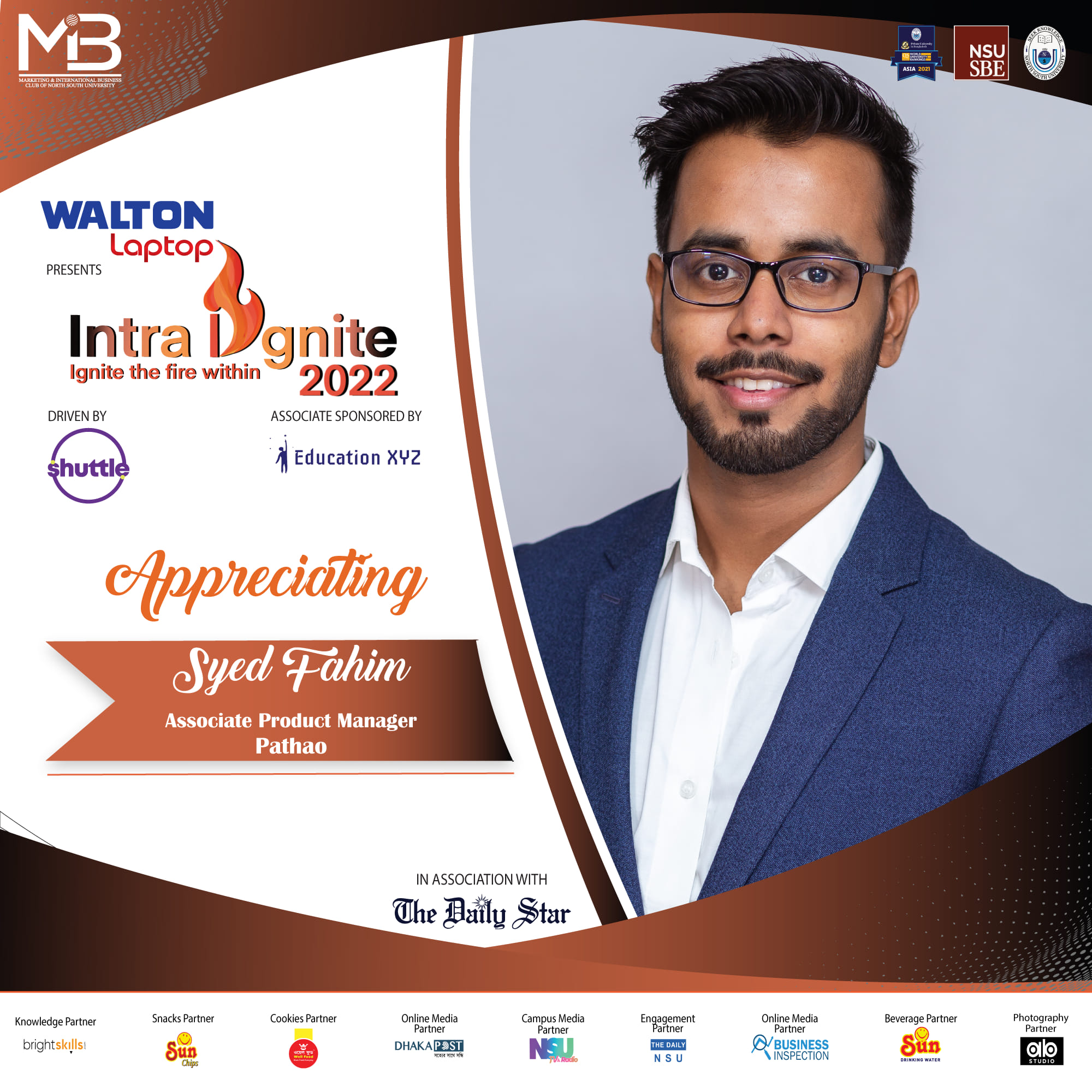 NSU MIBC - We are pleased to present Mr. Syed Fahim as a judge for ...