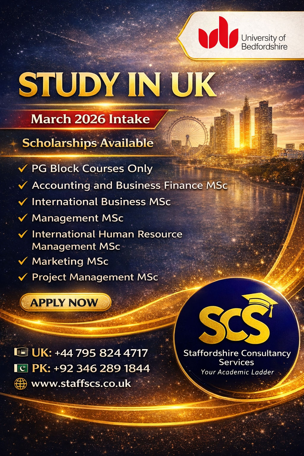 Staffordshire - 🎓 Study in the UK – March 2026 Intake Now Open! 🇬🇧 Take ...