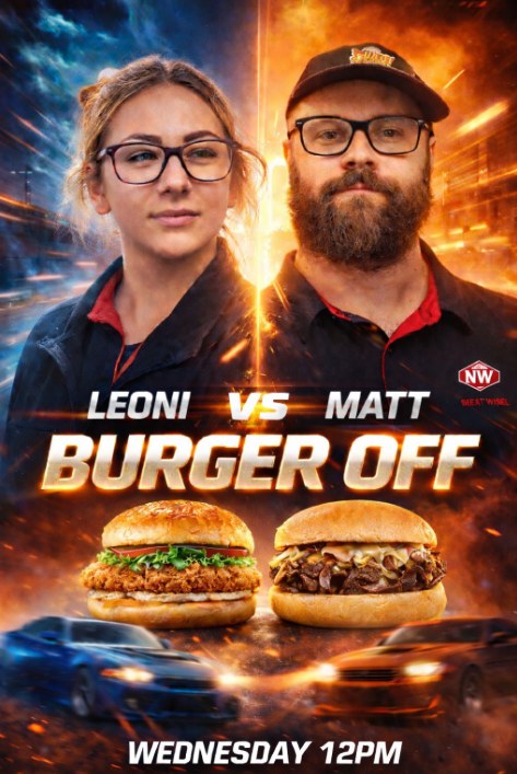 New - 🔥 BURGER OFF – THIS WEDNESDAY 🔥 This Wednesday, Leoni and Matt ...