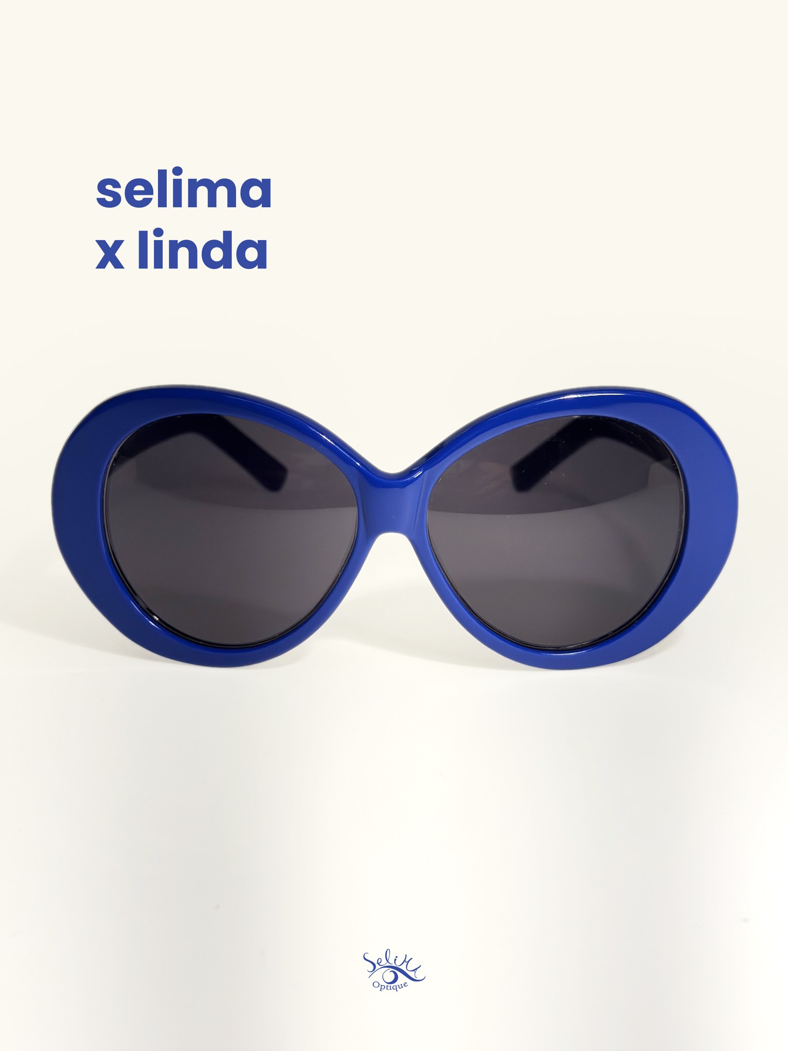 Selima x Linda: White and Blue. Handmade in New York. The full 