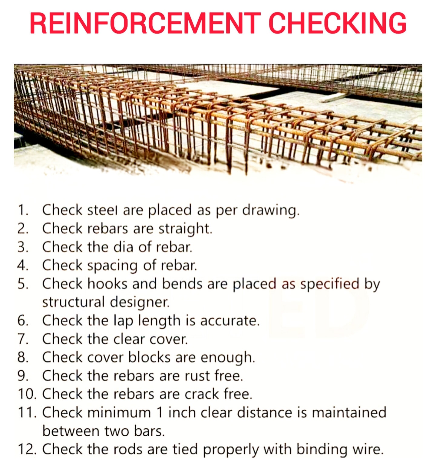 Civil - Reinforcement Checking #ReinforcementChecking #RCCWork # ...