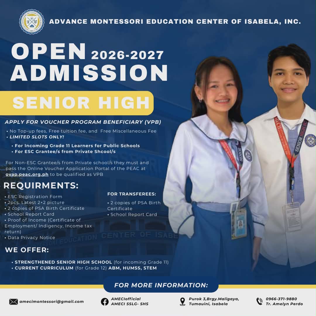 Call... - Advance Montessori Education Center of Isabela, Inc. | Facebook