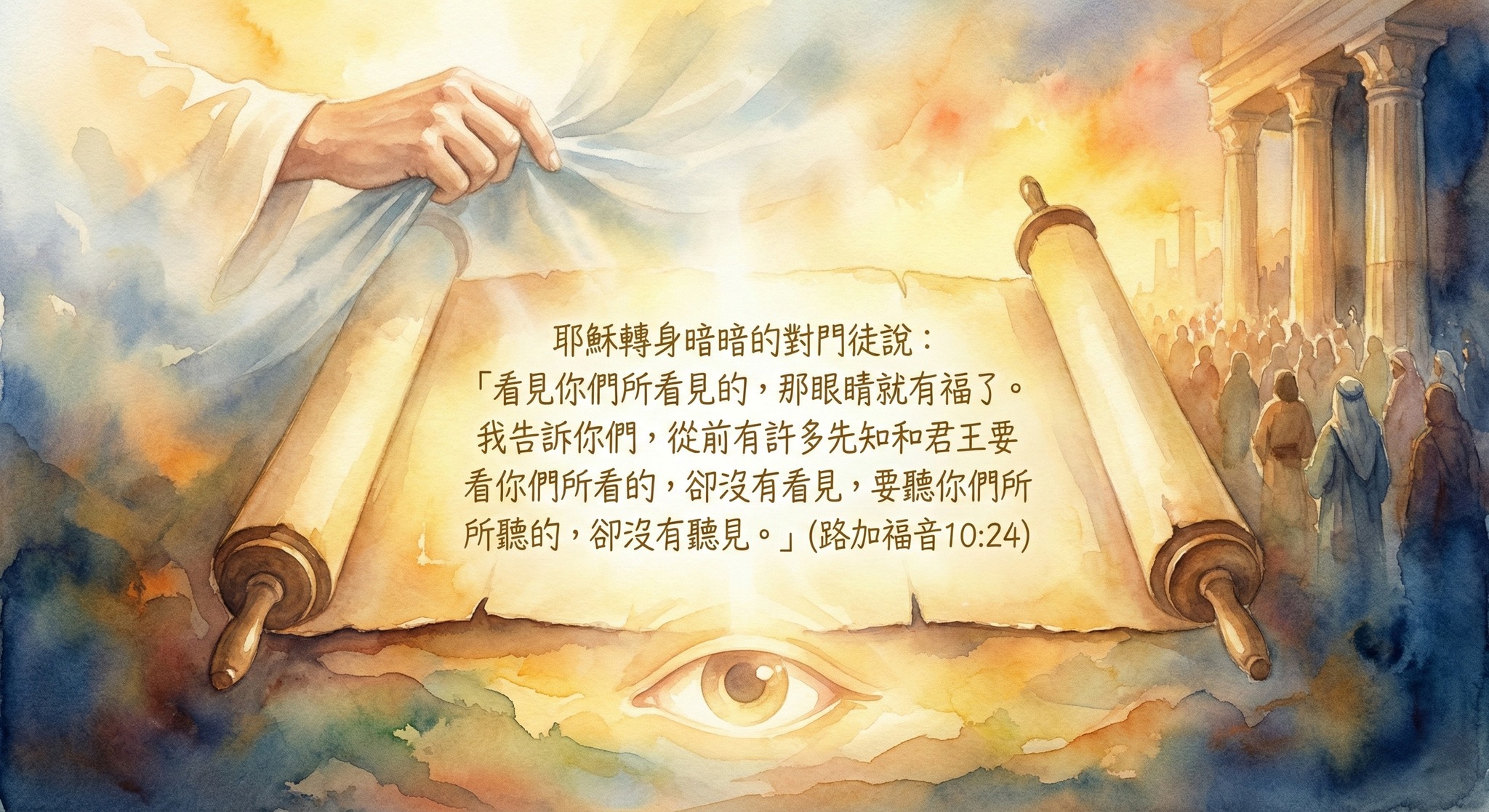 佳音 - #每日經文 耶穌轉身暗暗的對門徒說：「看見你們所看見的，那眼睛就有福了。我告訴你們，從前有許多先知和君王要看你們所看的，卻沒有看見 ...