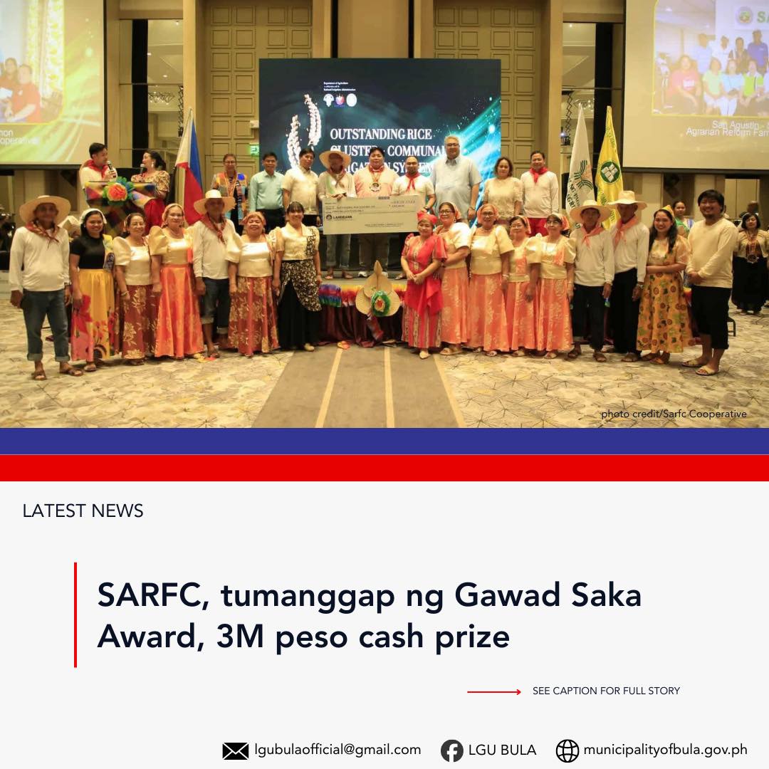LGU - 𝐋𝐎𝐎𝐊 | 𝐒𝐀𝐑𝐅𝐂, 𝐭𝐮𝐦𝐚𝐧𝐠𝐠𝐚𝐩 𝐧𝐠 𝐆𝐚𝐰𝐚𝐝 𝐒𝐚𝐤𝐚 𝐀𝐰𝐚𝐫𝐝, 𝟑𝐌 𝐩𝐞𝐬𝐨 𝐜𝐚𝐬𝐡 𝐩𝐫𝐢𝐳𝐞 ...