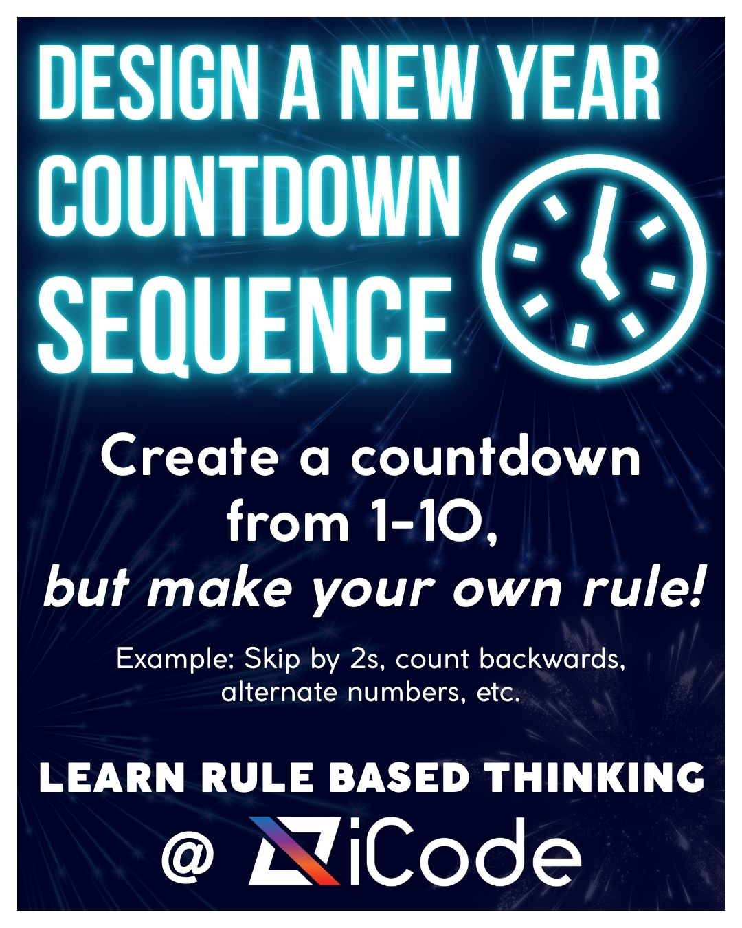 iCode - ⏳ Ready for 2025? Create your own countdown using... | Facebook