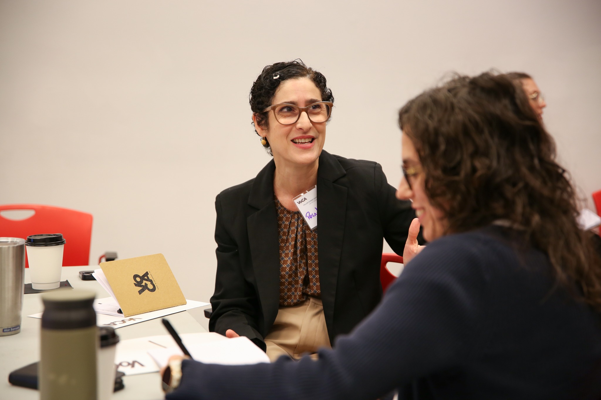 Voices - Participants take turns interviewing each other during one of ...
