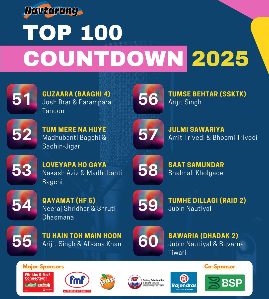 Navtarang - 🔥 NAVTARANG TOP 100 COUNTDOWN 🔥 🎶 Songs #60 – #51 🎶 Get ...