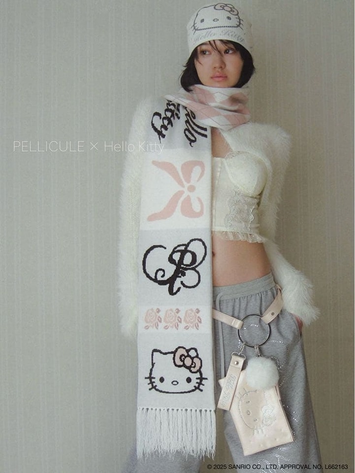 🇯🇵日本代購🇯🇵 #HELLOKITTY hug knitmuffler 聯名針織圍巾