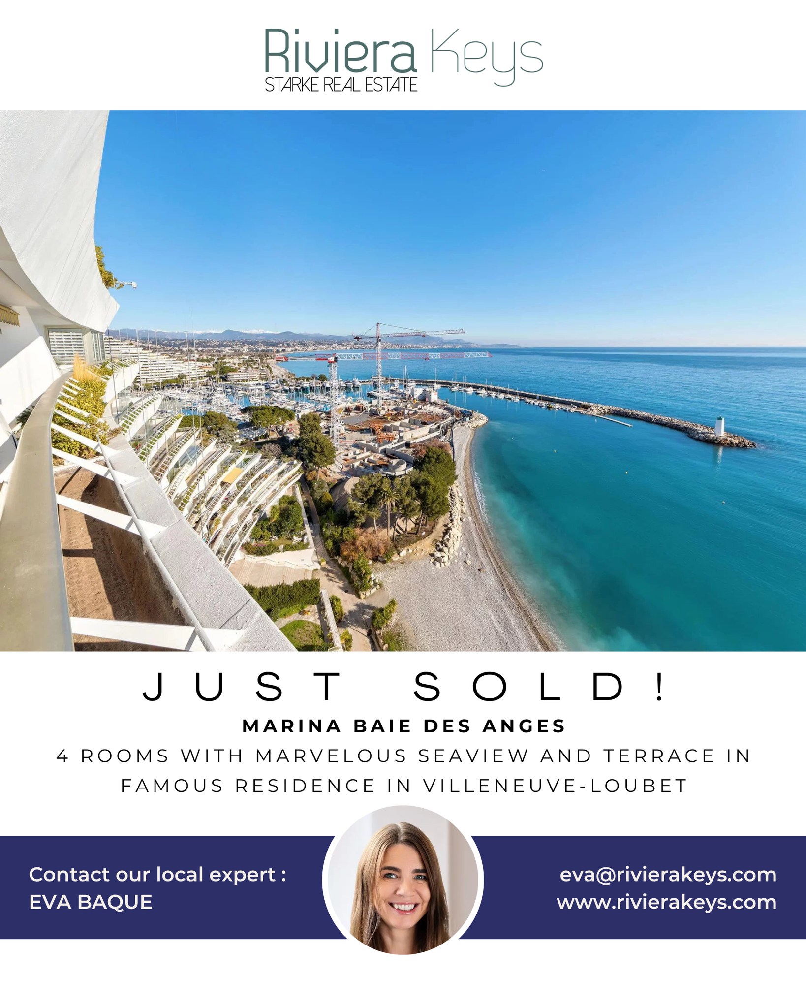 Riviera - JUST SOLD IN MARINA BAIE DES ANGES : Riviera Keys is proud to ...