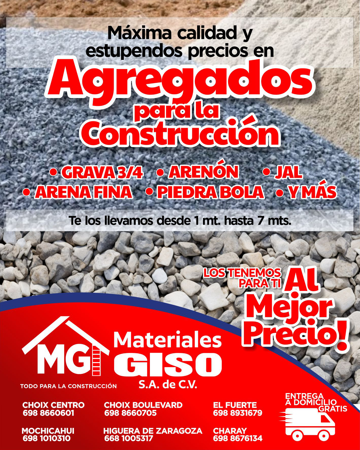 Materiales - Tenemos todo lo que necesitas en Agregados para tu ...